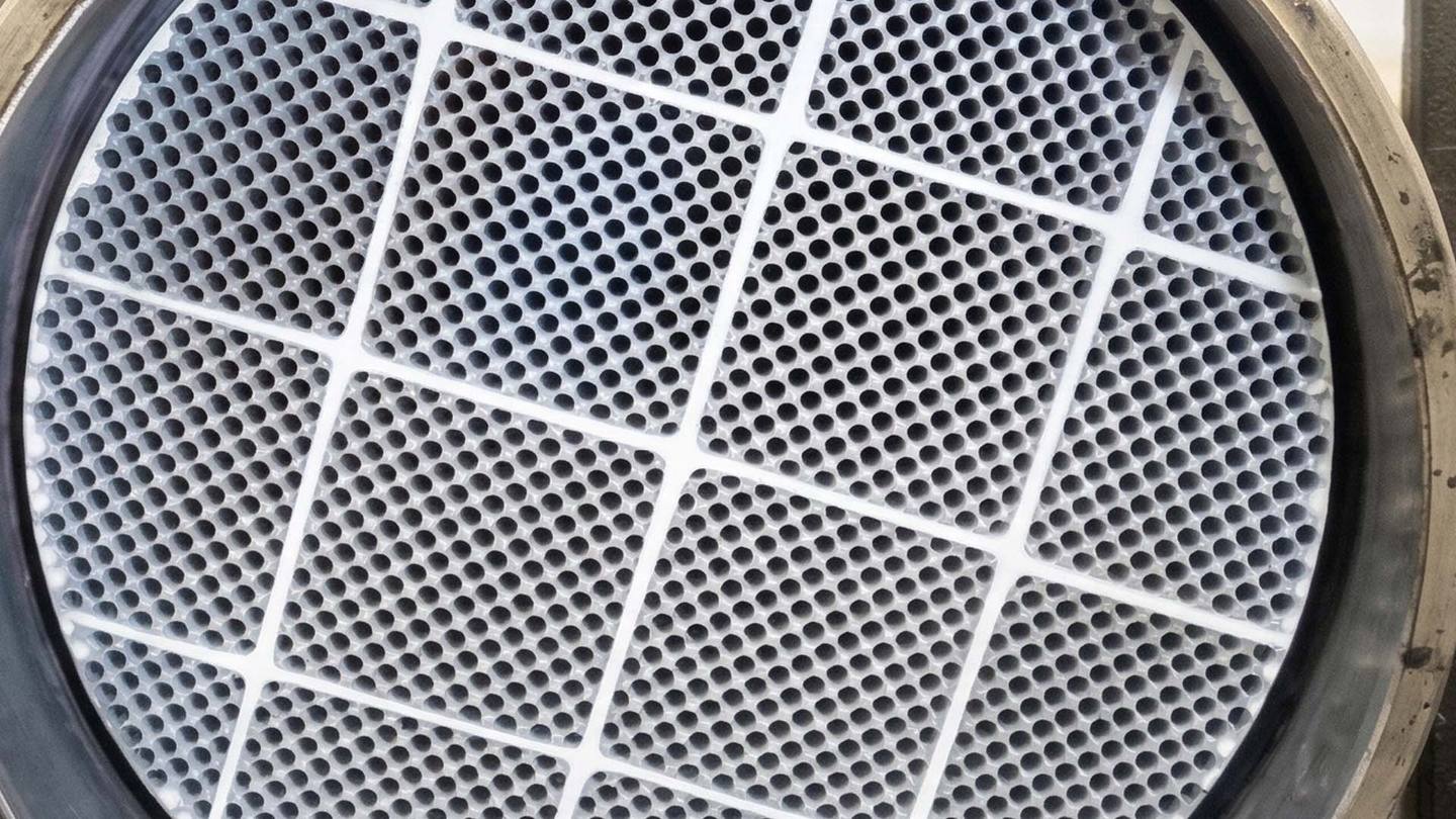 Filtro antiparticolato dopo la rigenerazione: pulito e ripristinato